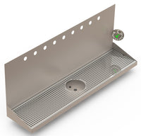 Thumbnail for Wall Mount Drip Tray with Drain and Rinser Hole | 8