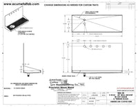 Thumbnail for Wall Mount Drip Tray with Left Drain and Rinser Hole | 8