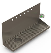 Thumbnail for Wall Mount Drip Tray with Left Drain and Rinser Hole | 8