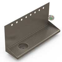 Thumbnail for Wall Mount Drip Tray with Left Drain and Rinser Hole | 8