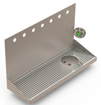 Thumbnail for Wall Mount Drip Tray with Right Drain and Rinser Hole | 8