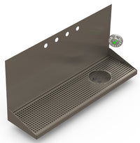 Thumbnail for Wall Mount Drip Tray with Right Drain and Rinser Hole | 8