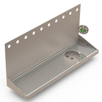 Thumbnail for Wall Mount Drip Tray with Right Drain and Rinser Hole | 8