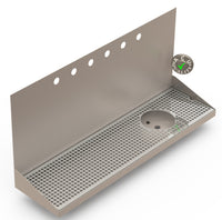 Thumbnail for Wall Mount Drip Tray with Right Drain and Rinser Hole | 8