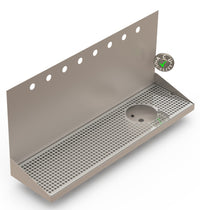 Thumbnail for Wall Mount Drip Tray with Right Drain and Rinser Hole | 8