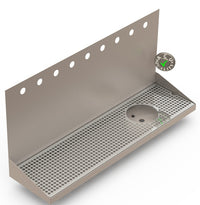 Thumbnail for Wall Mount Drip Tray with Right Drain and Rinser Hole | 8