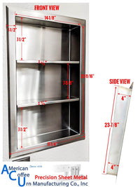 Thumbnail for Measurements for our stainless steel niche medicine cabinet