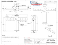 Thumbnail for Metro Tee Draft Beer Tower | 6 Faucet Holes | Mirror Finish Stainless
