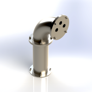 Three Faucet Tap Draft Beer Elbow Column Tower