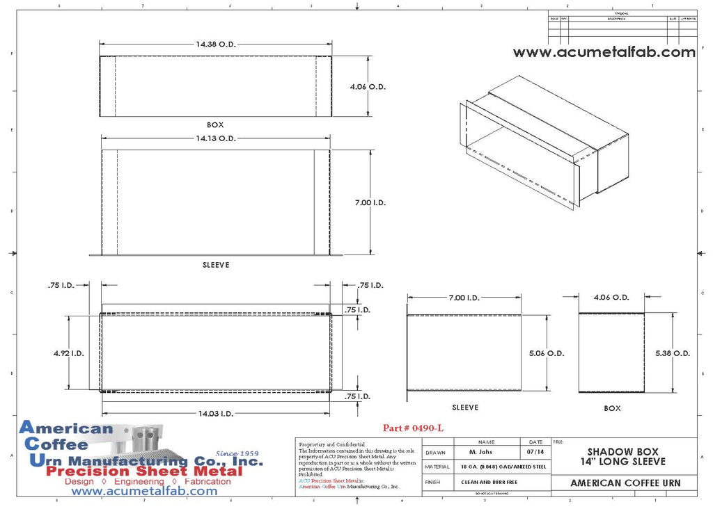 Shadow Boxes | ACU Precision Sheet Metal