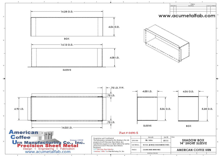 Shadow Boxes | ACU Precision Sheet Metal