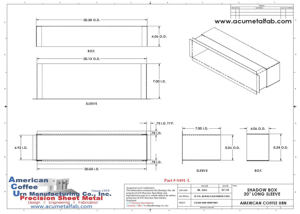 Shadow Boxes | ACU Precision Sheet Metal