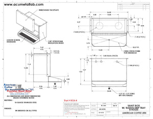 Under Bar Dispensing Cabinet | 8 Faucet Holes