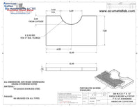 Thumbnail for Cut Out Surface Mount Drip Tray | 7” X 12”| 3