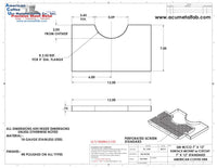 Thumbnail for Cut Out Surface Mount Drip Tray | 7” X 12”| 3