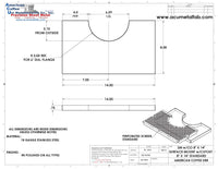 Thumbnail for Cut Out Surface Mount Drip Tray | 8” X 14”| 4