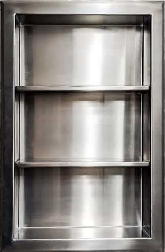 Recessed Medicine Cabinet in Stainless Steel | 14" x 24"