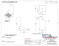 Thumbnail for Jockey Box | Wall Mounted Drip Tray | Brass - ACU Precision Sheet Metal